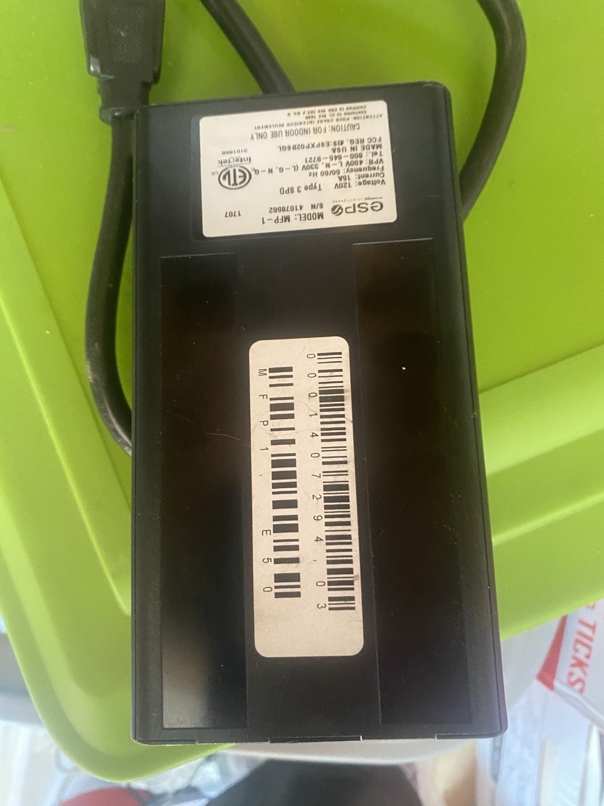 ESP MFP-1 DSL Filter Fax/Modem Wired 2-Port RJ-11 In/Out Black
