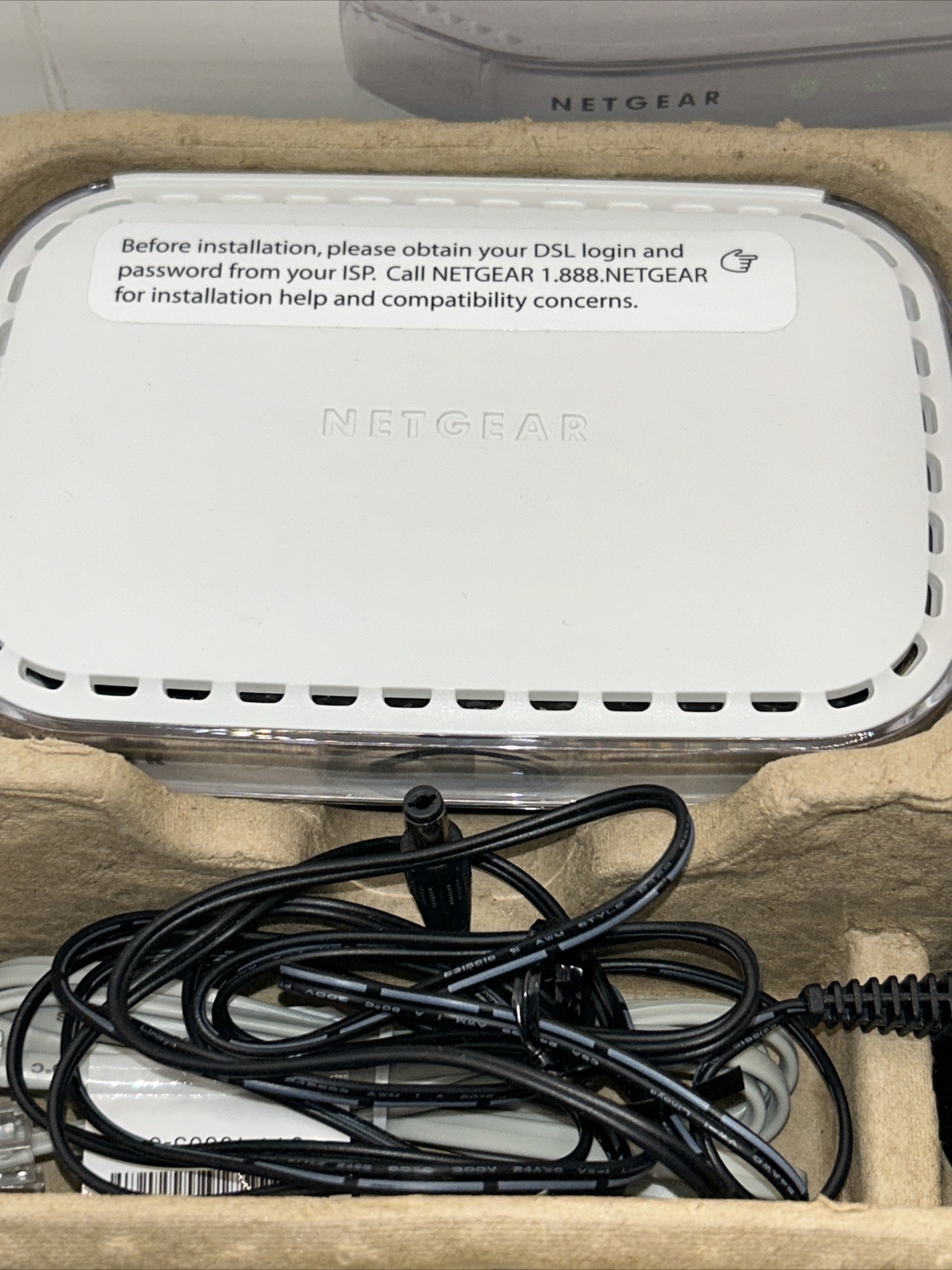 Netgear DSL Broadband , DM111PSP, ADSL2+ Modem Missing CD