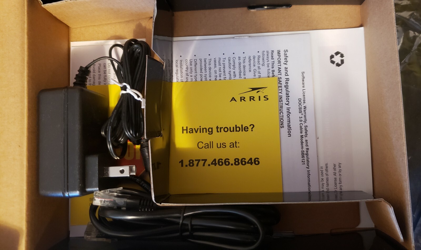 MOTOROLA Arris SurfBoard SB6121 DOCSIS 3.0 Cable Internet Wifi Modem 200 Series