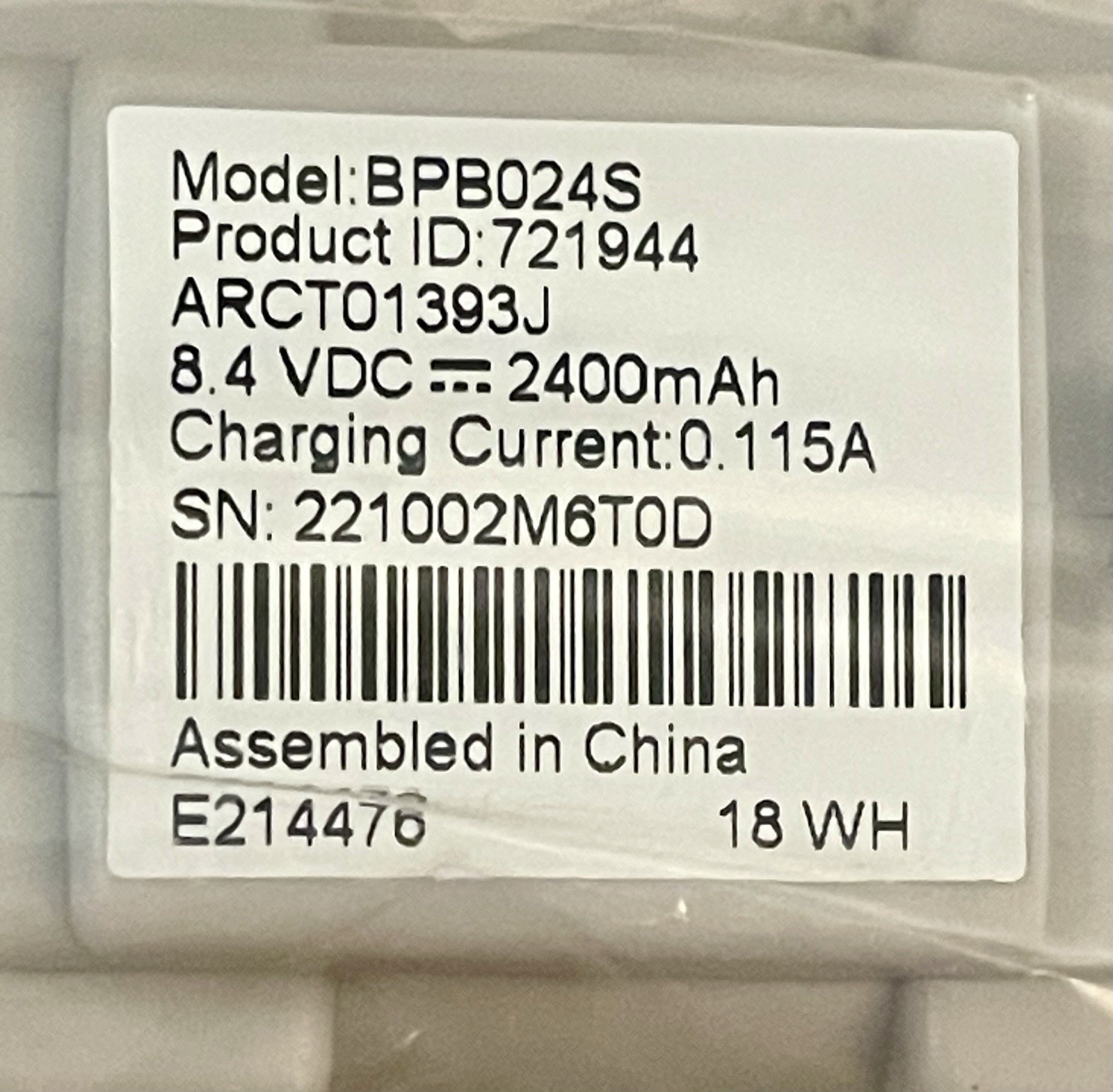 New in box Comcast TM602G modem battery Model BPB024S !!FREE SHIPPING!!