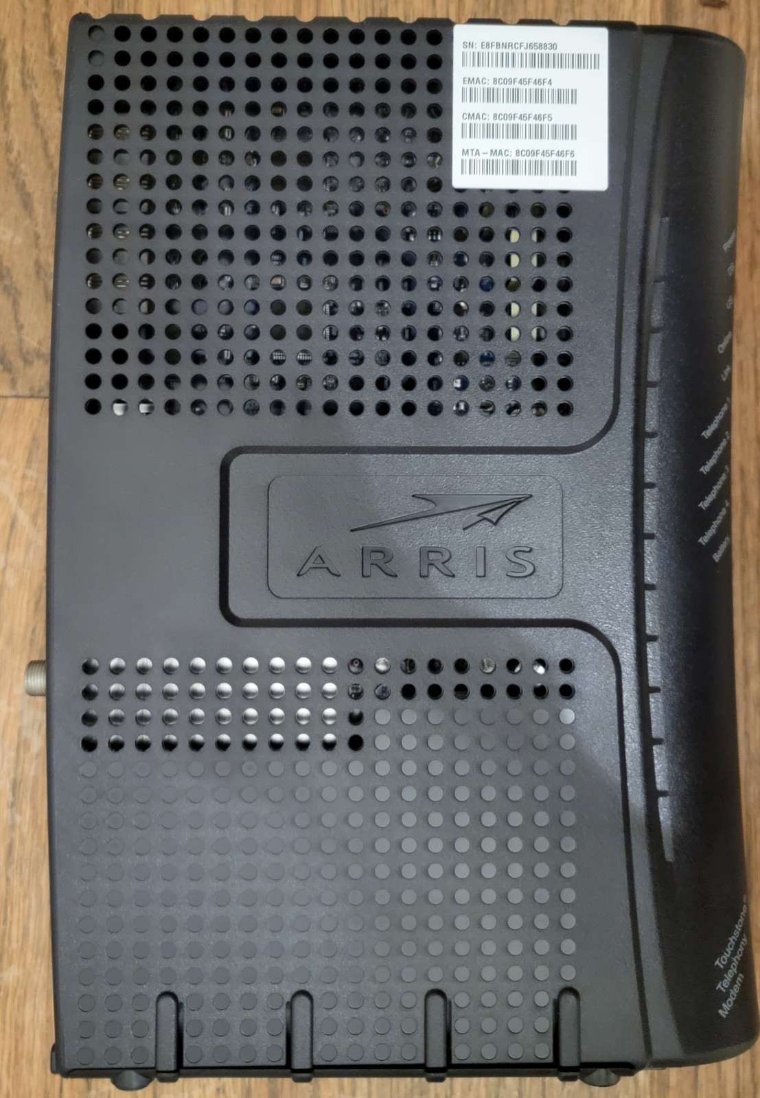 Arris TM604G DOCSIS 2.0 Touchstone Telephony Cable Modem Tested and Working!