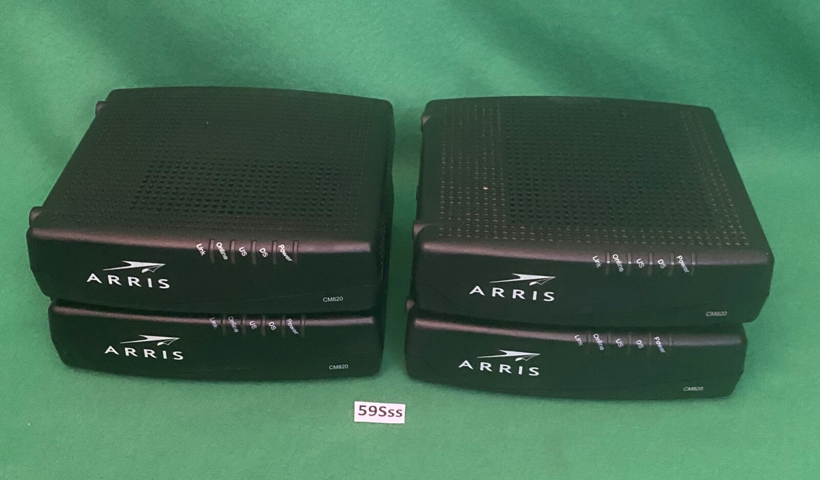 Lot of 4 Arris Cable Modem Model CM820A___PLEASE READ!!!!