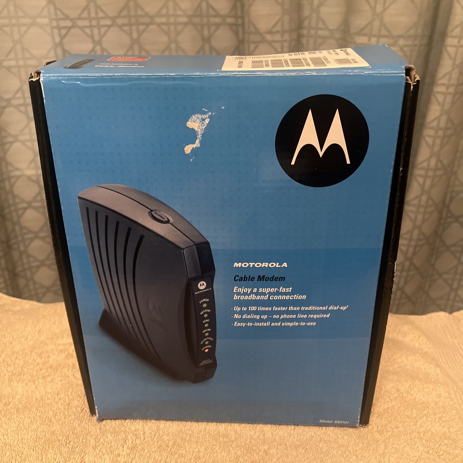 Motorola SURFboard SB5101 Cable Modem With AC Adapter Brand New