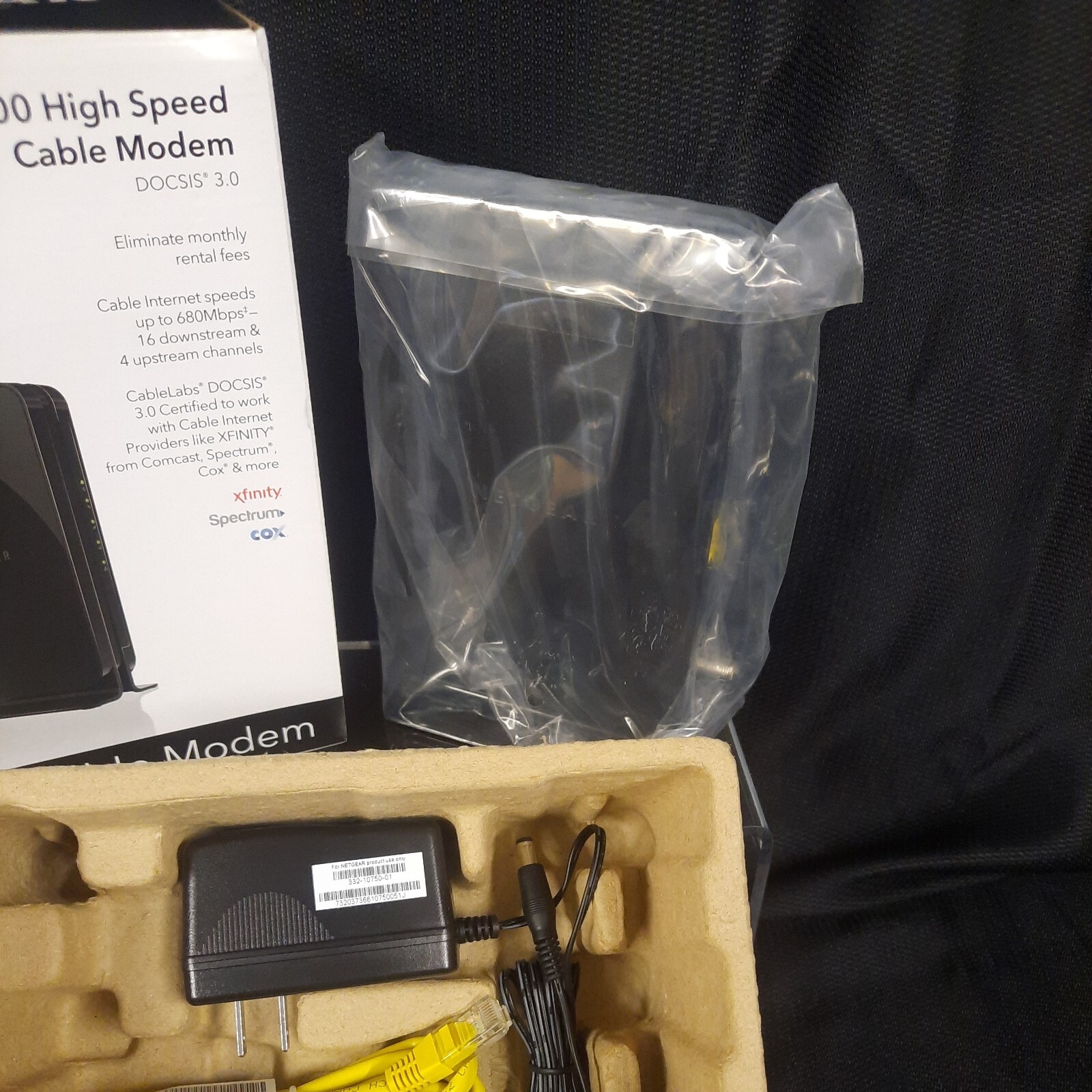 NETGEAR CM500 (CM500100NAS) 680 Mbps – Black