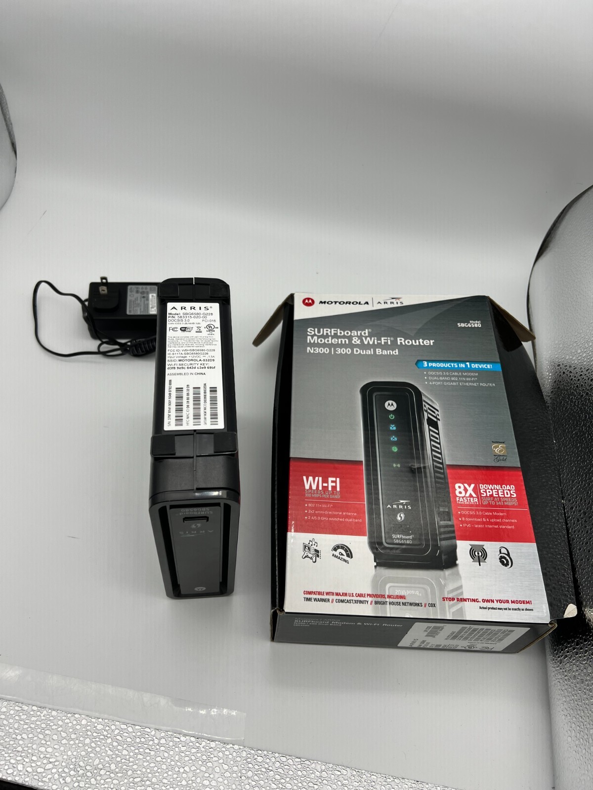 Arris Surfboard Modem & Wi-Fi Router N300| 300 Dual Band