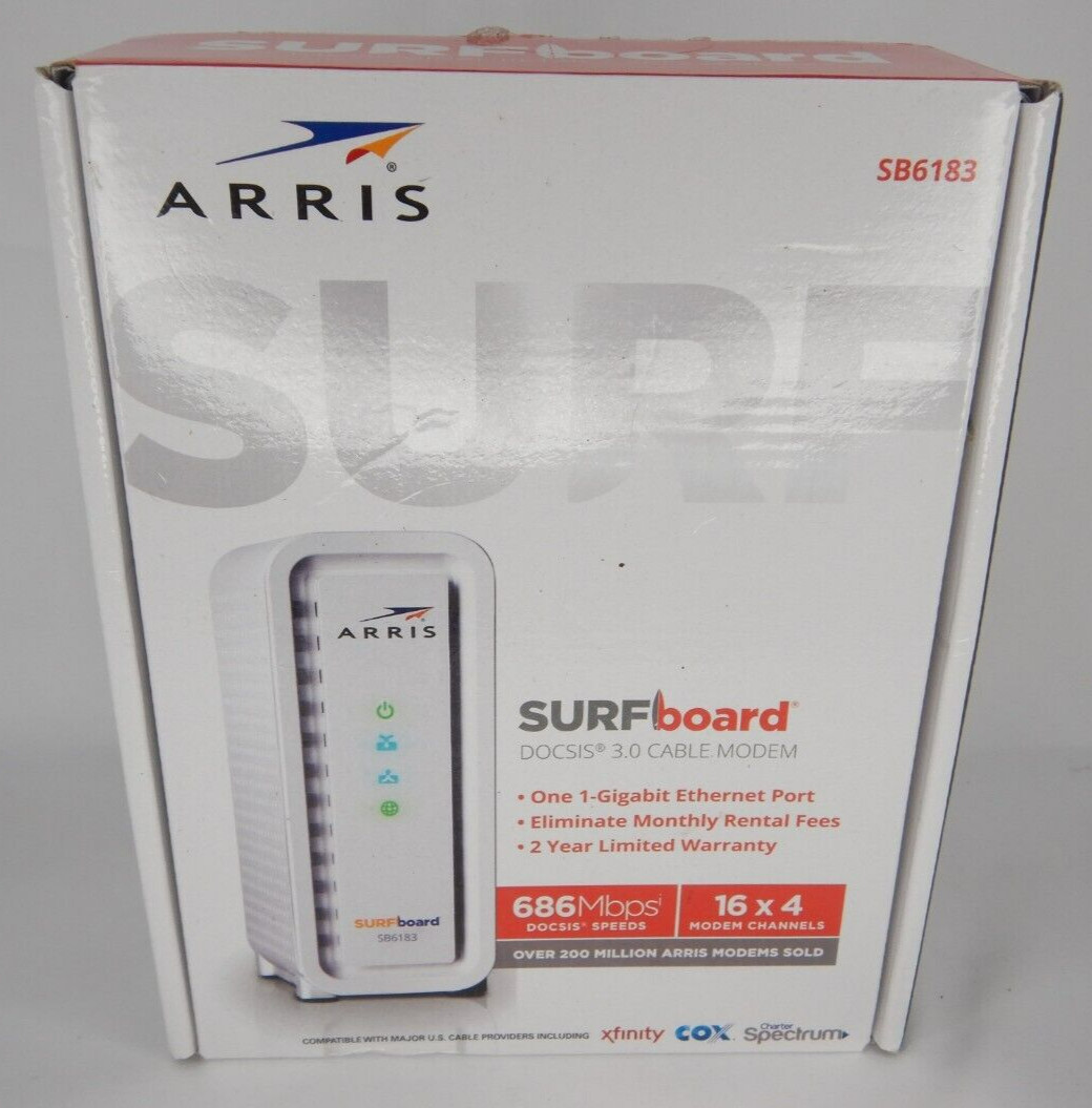 ARRIS Surfboard SB6183 Cable Modem White