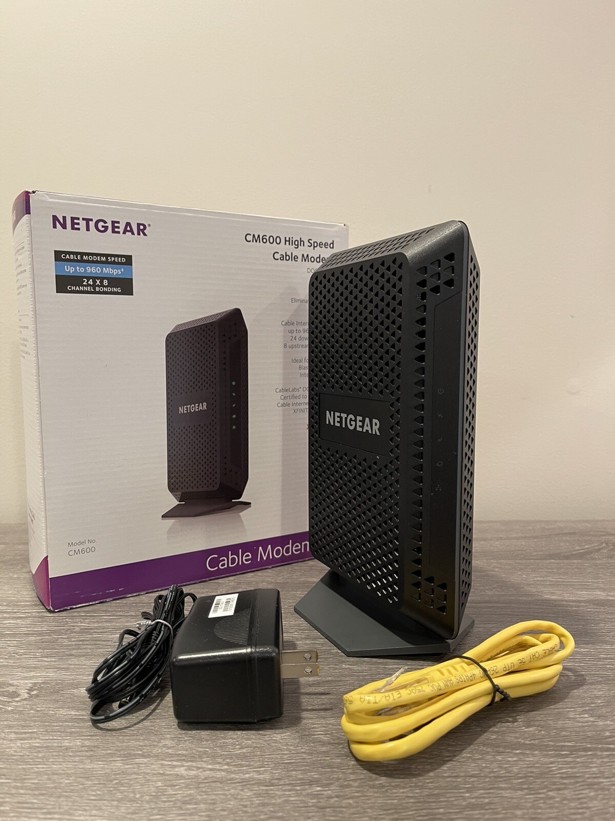 NETGEAR Cable Modem CM600 – Compatible With All Cable Providers DOCSIS 3.0