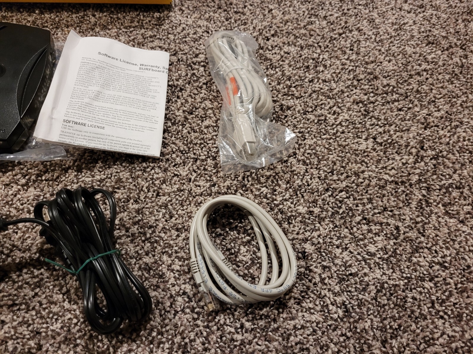 Black Motorola SB5120 SurfBoard Cable Modem
