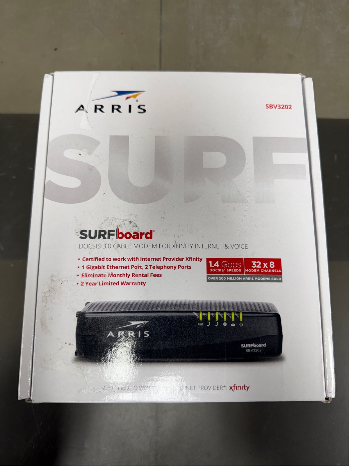 ARRIS SURFboard SBV3202 DOCSIS 3.0 Cable Modem | Comcast Xfinity Internet & Voic
