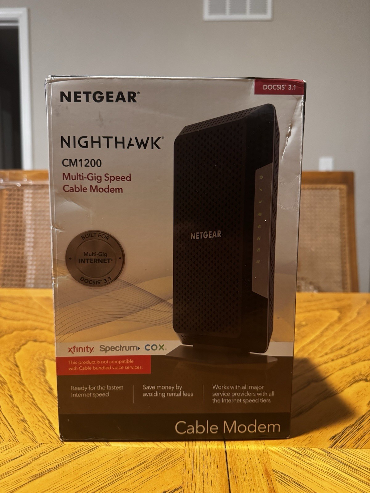 NETGEAR Nighthawk CM1200-100NAS DOCSIS 3.1 Cable Modem Free Ship!
