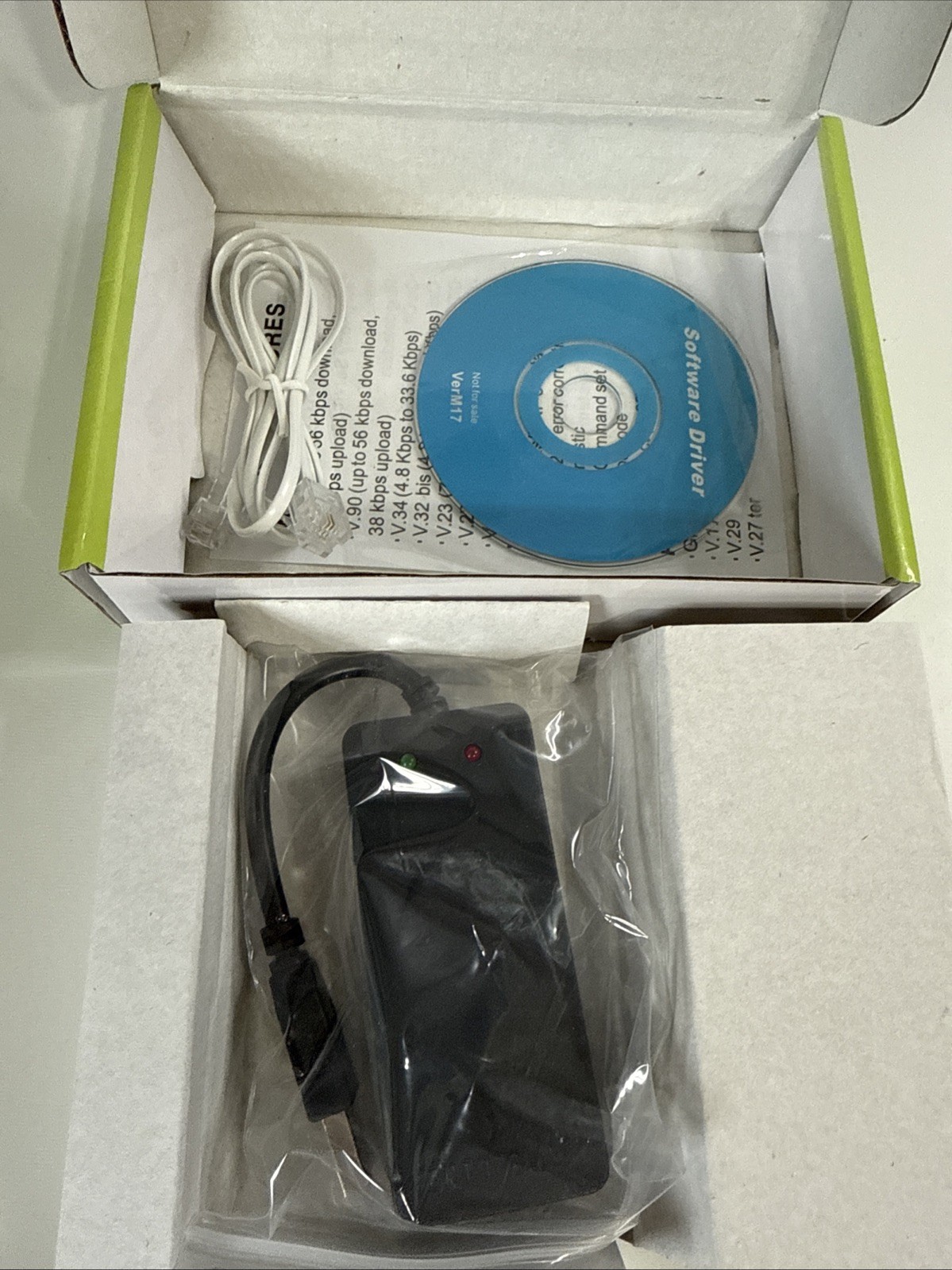 USB 2.0 Fax Modem External 56K V92/V.90