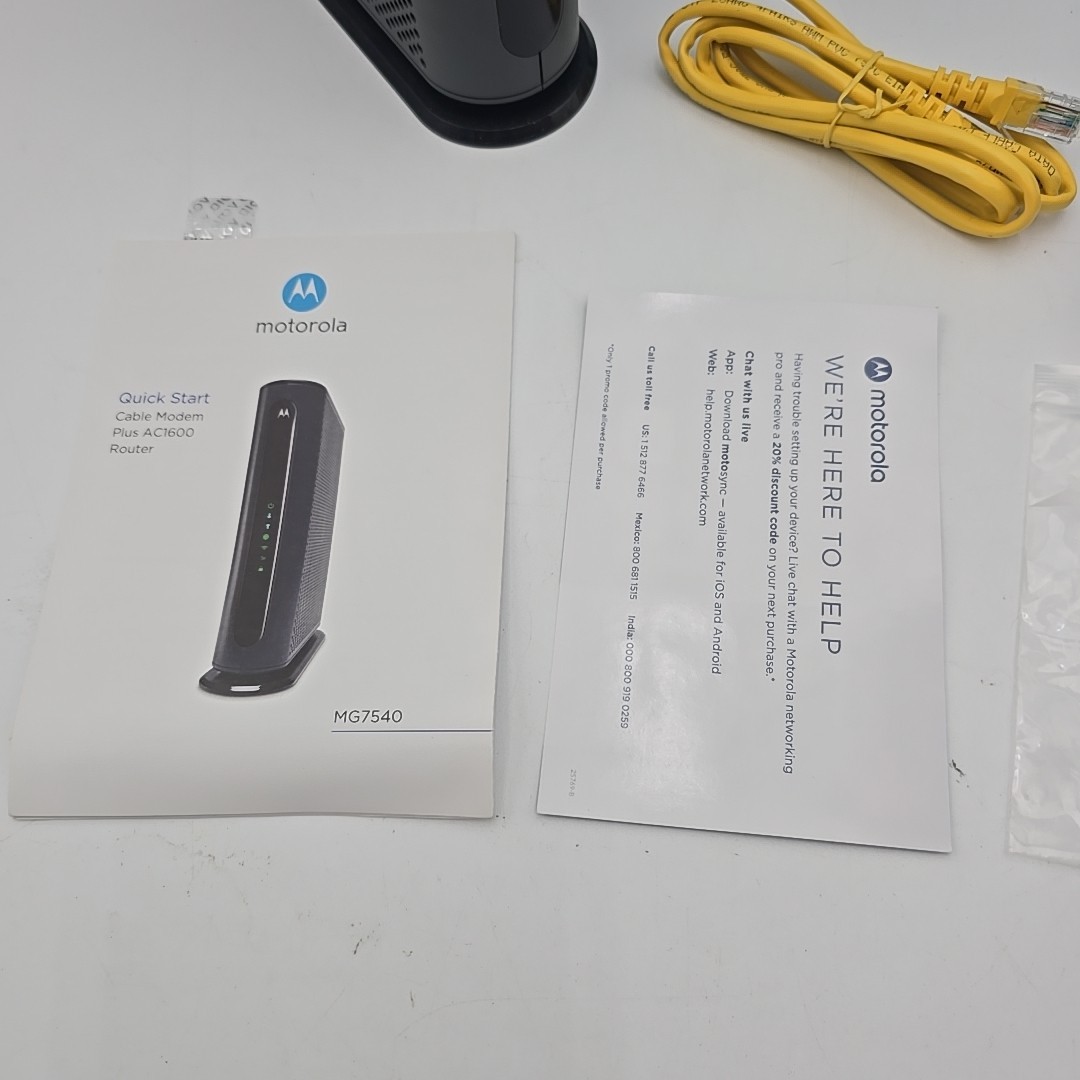 Motorola MG7540 16×4 DOCSIS 3.0 Cable Modem & AC1600 WiFi Router