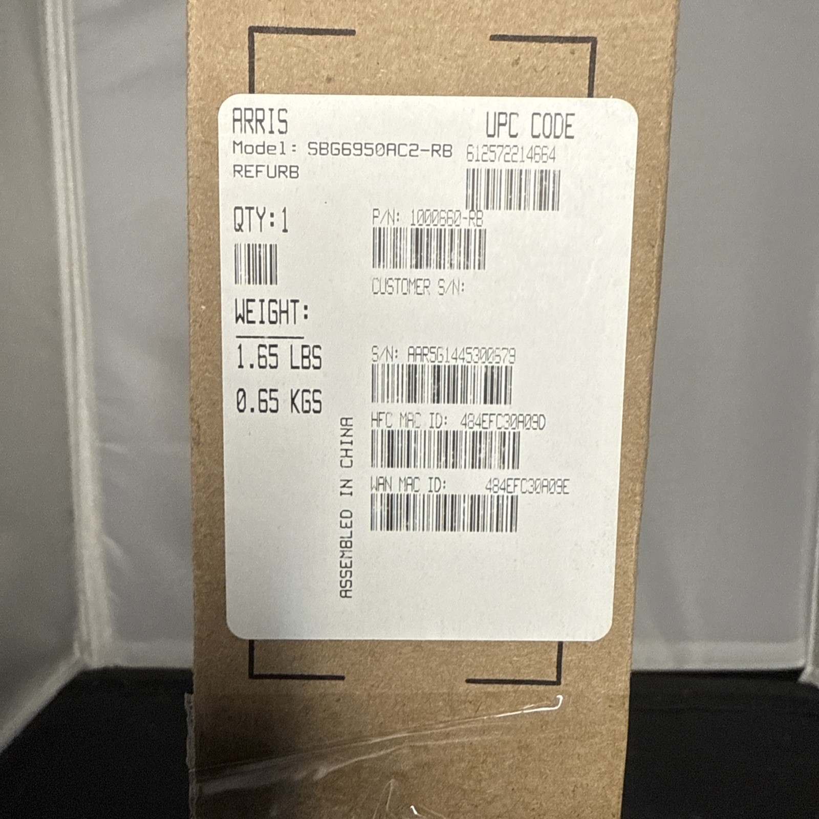 ARRIS Surfboard SBG6950AC2 DOCSIS 3.0 Cable Modem & AC1900 Wi-Fi Router