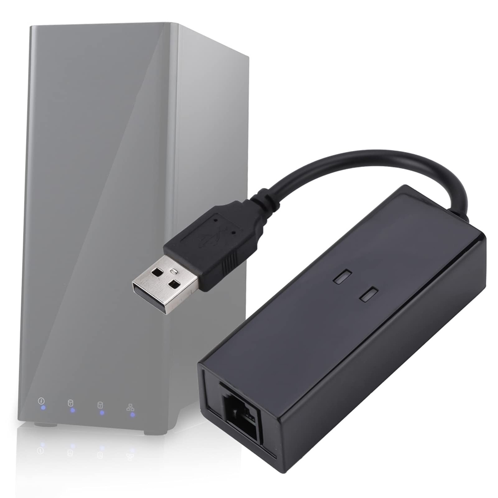 USB 56K External Dial Up Voice Fax Data Modem Win7 Win8 Win10