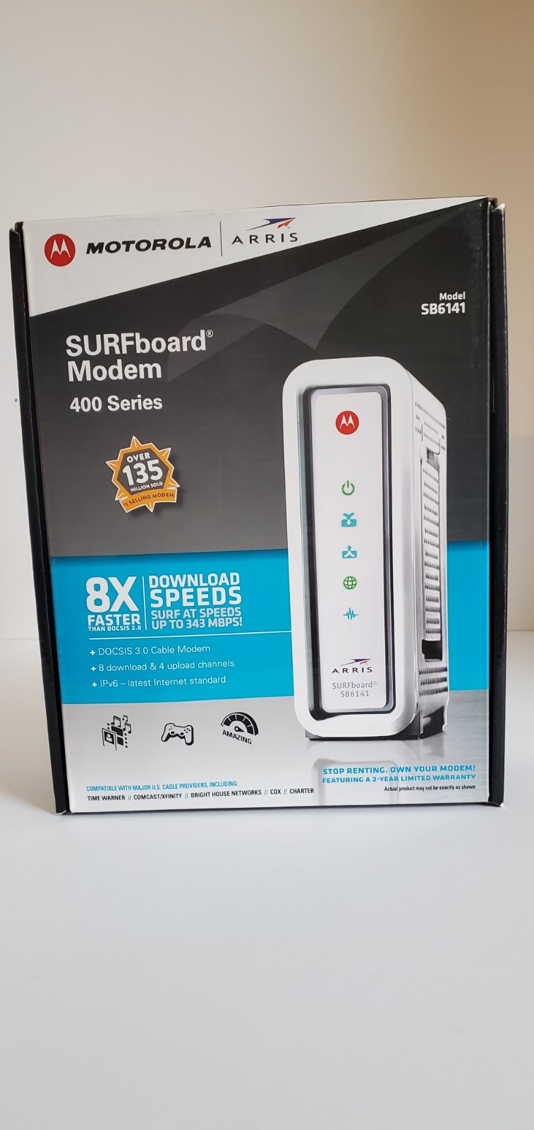 ARRIS SURFboard SB6141 Docsis 3.0 Cable Modem