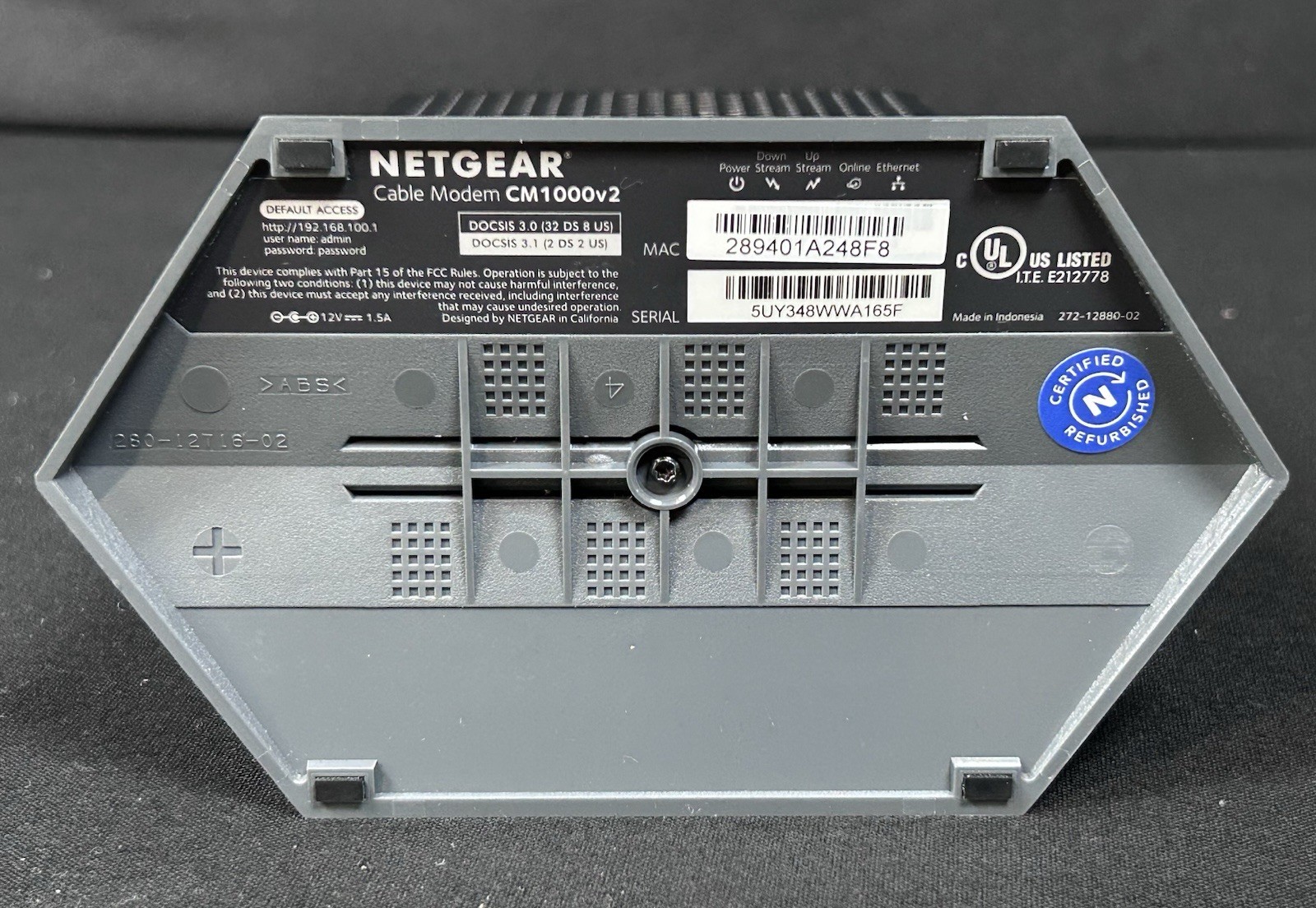 Netgear CM1000v2 DOCSIS 3.1 Cable Modem