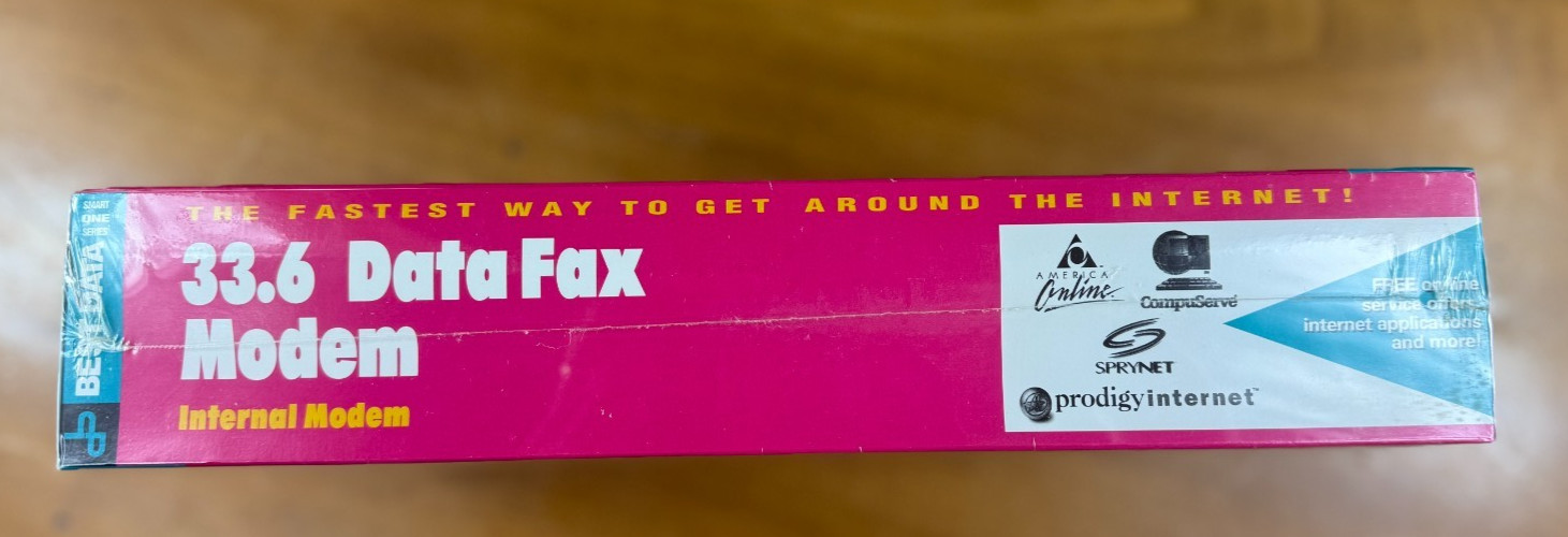 New Vintage Best Data Fax modem External 33.6 v.34 NIB