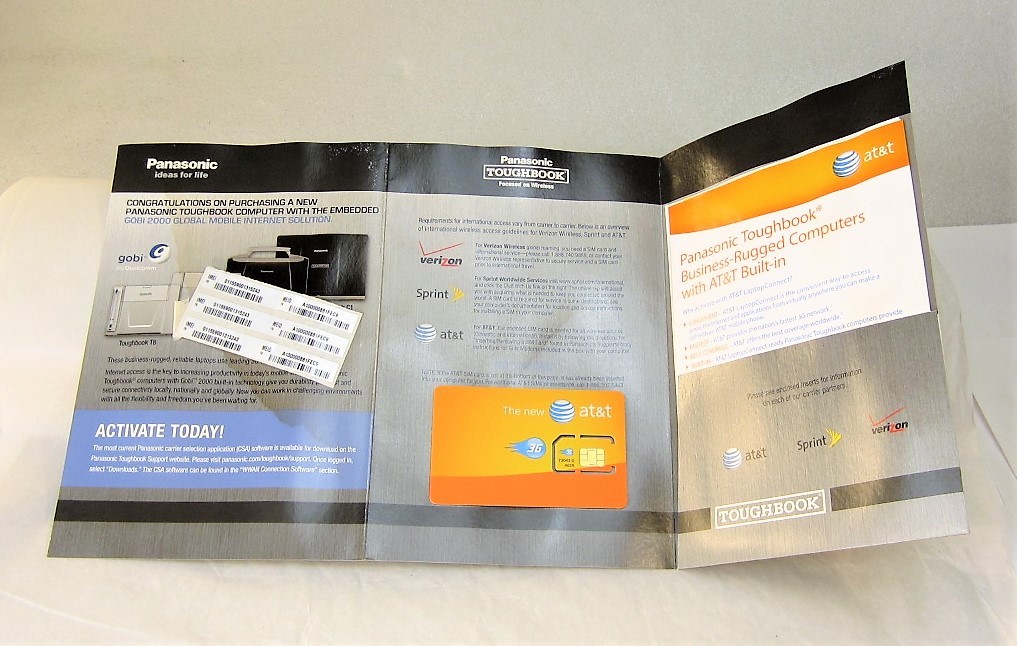 Panasonic W8GOBIFU Wireless Cellular Modem New