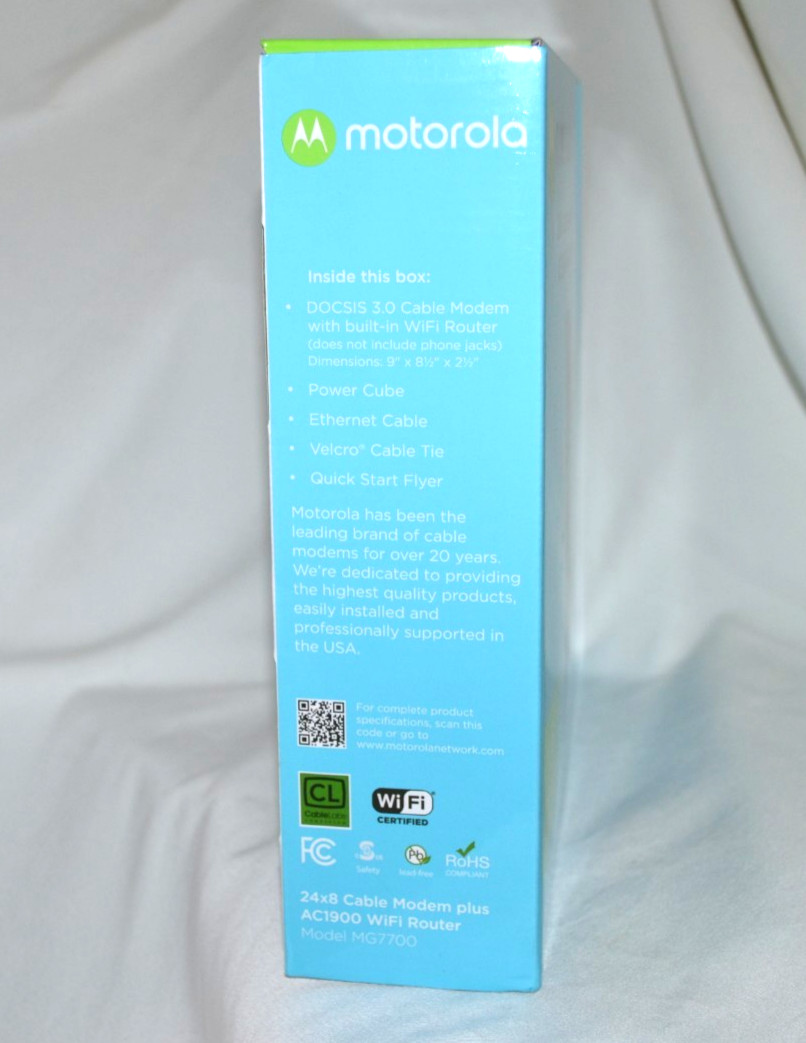 MOTOROLA MG7700 COMBO ROUTER – MODEM/WIFI 1000 MBPS