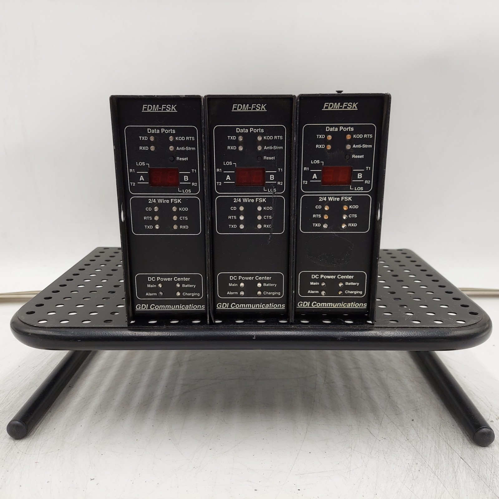 LOT OF 3 GDI Communications FDM-FSK Fiber Optic Modem