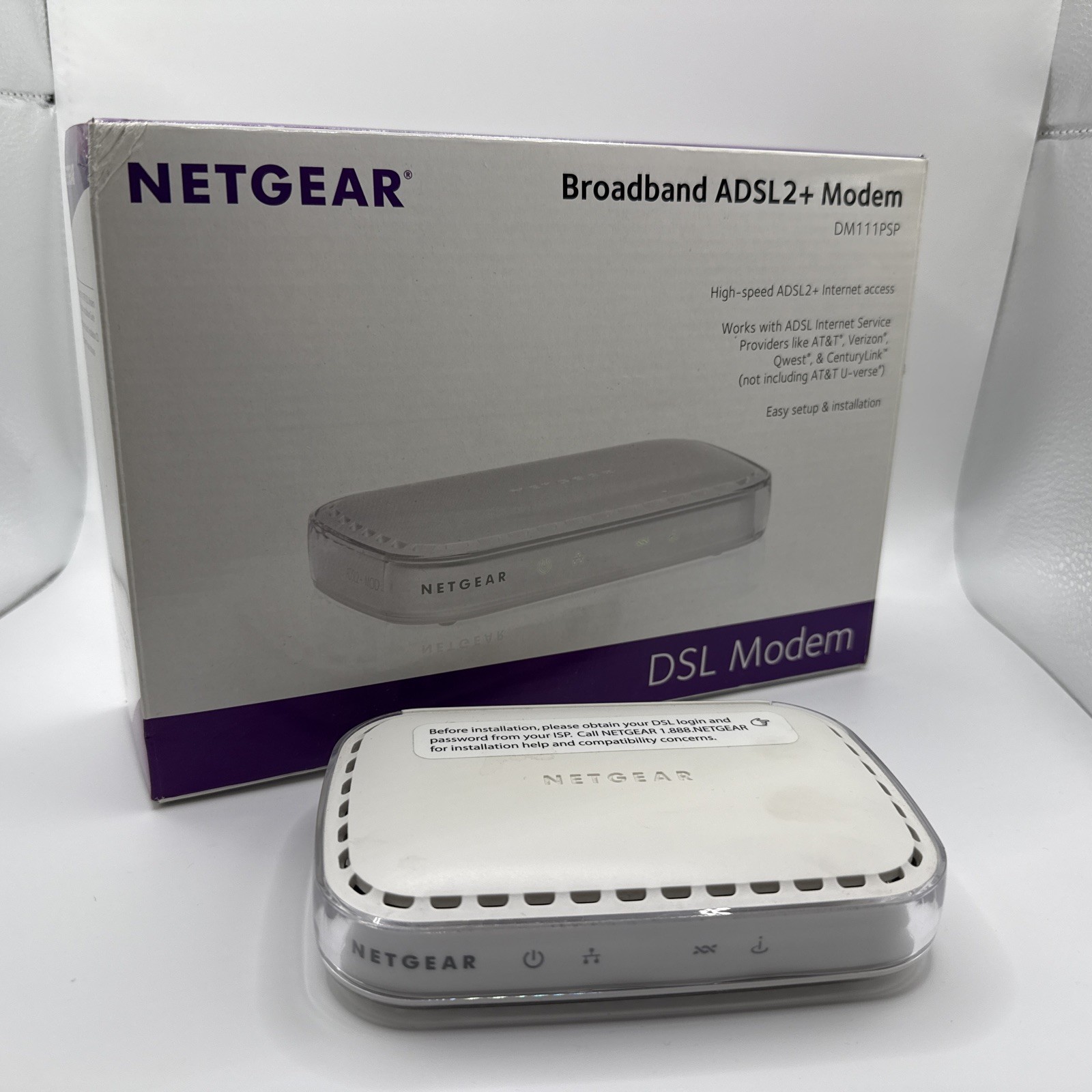 Netgear Broadband ADSL2+ Plus Modem pre-owned