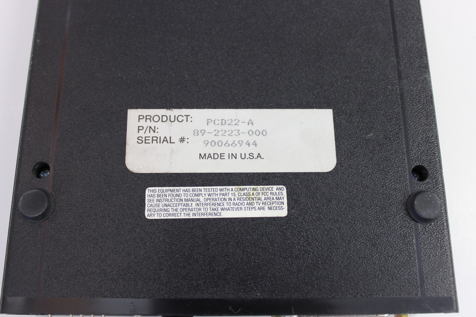 BLACK BOX PCD22-A 89-2223-000 A/C-3(RO) CU BOX * NO AC ADAPTER* WITH WARRANTY
