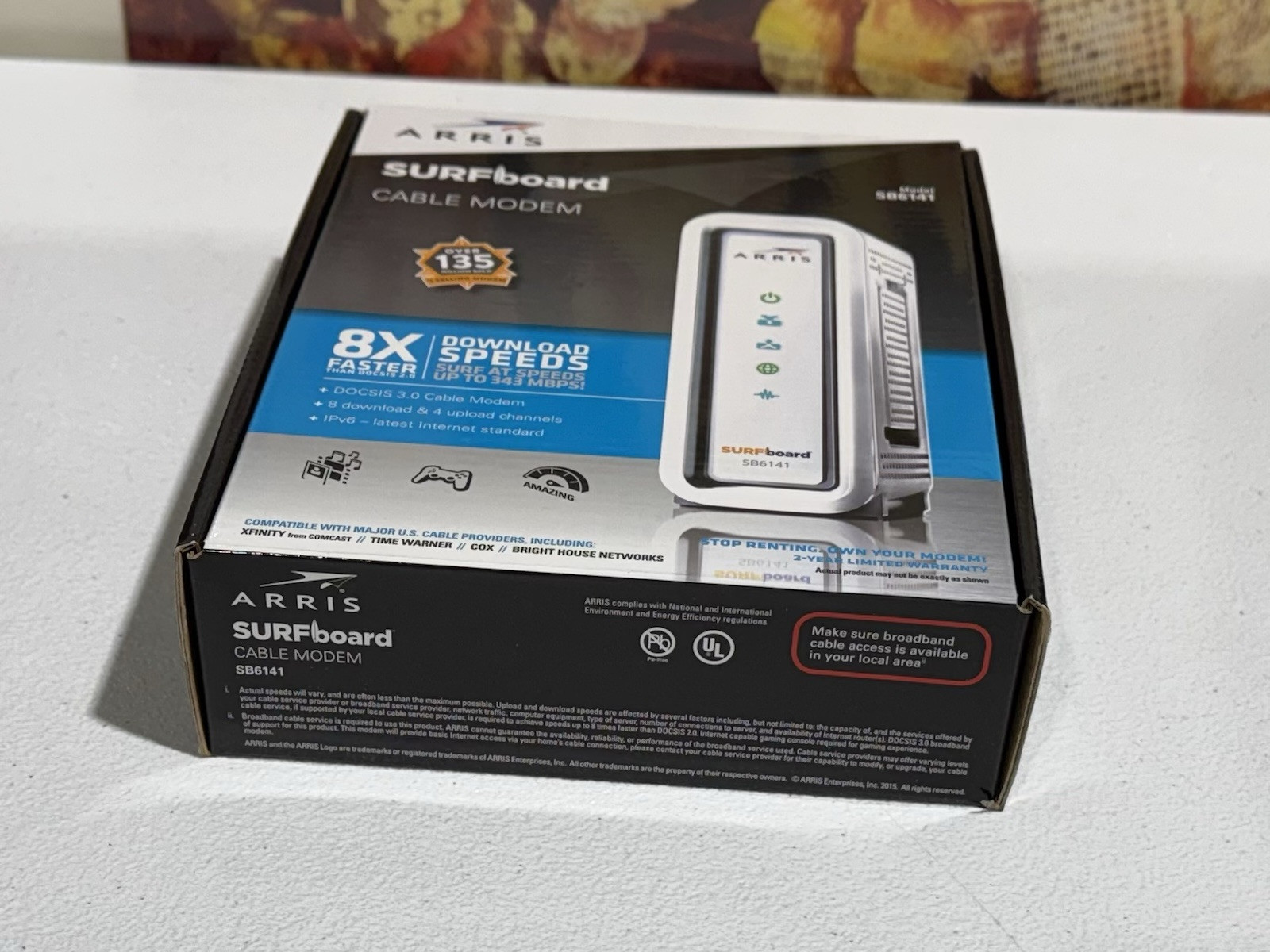 ARRIS Surfboard Cable Modem SB6141 DOCSIS 3.0 Cable Modem