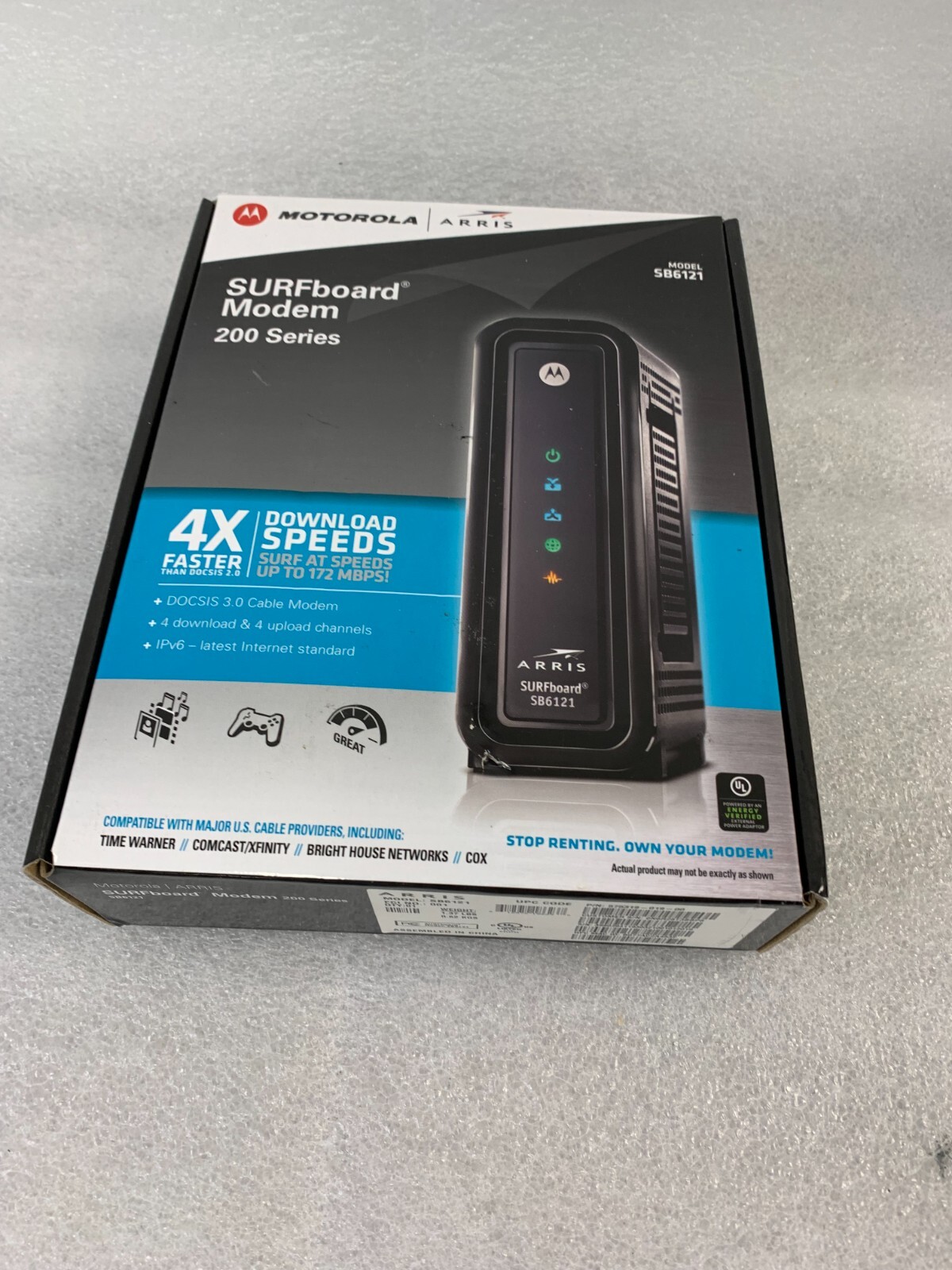 Motorola Arris SURFboard Modern 200 series -SB6121 DOCSIS 3.0 Cable FREE S/H