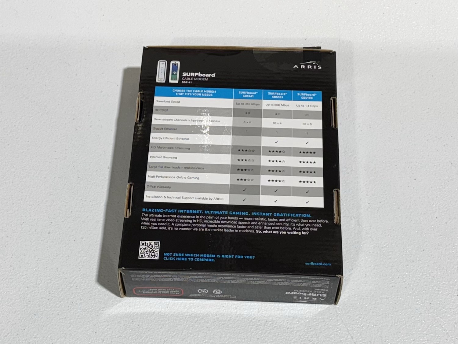 ARRIS Surfboard Cable Modem SB6141 DOCSIS 3.0 Cable Modem