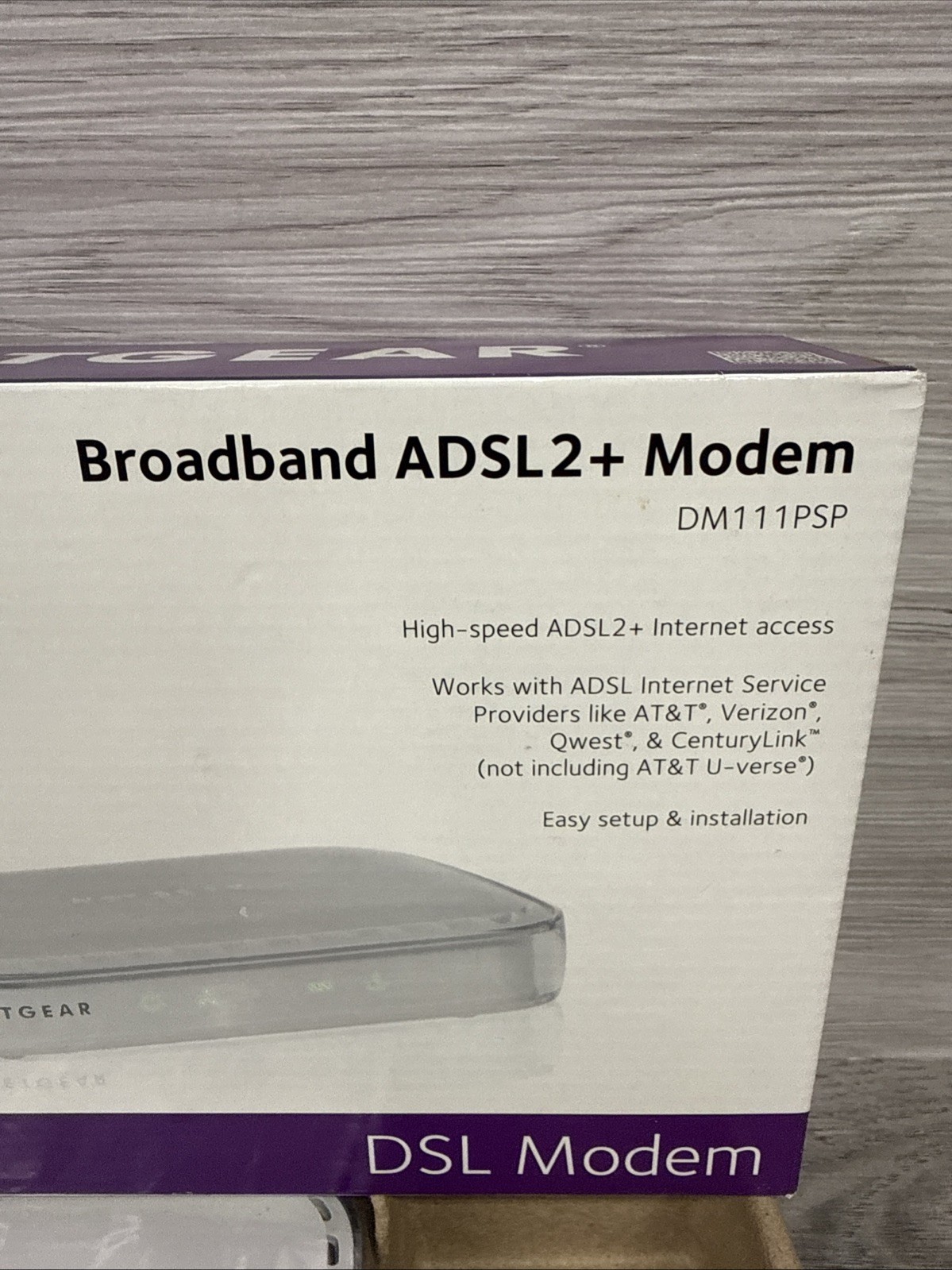 NETGEAR DM111PSP Broadband ADSL2+ Modem – USED – *Missing Filter/Splitter*