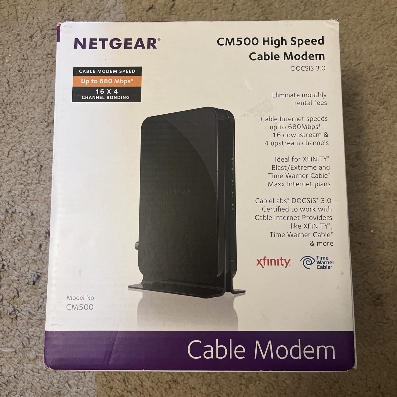 NETGEAR CM500 680 Mbps Cable Modem