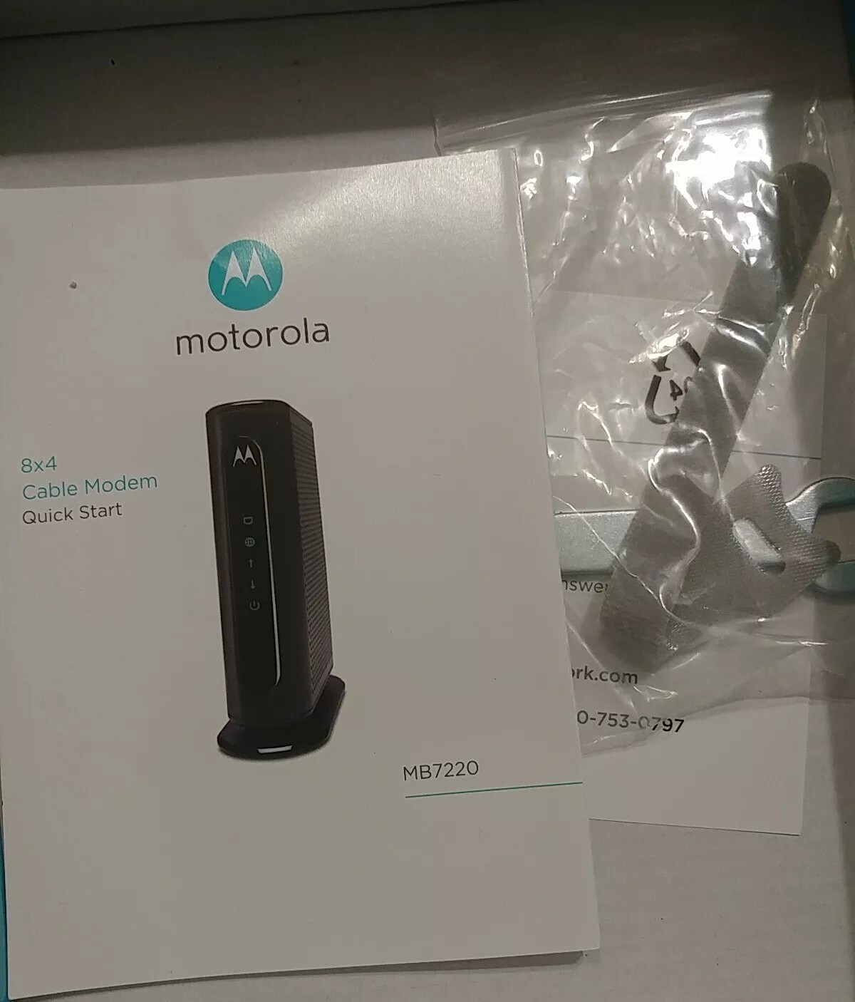 Motorola MB7220 343Mbps DOCSIS 3.0 Cable Modem 8×4 Channel Bonding