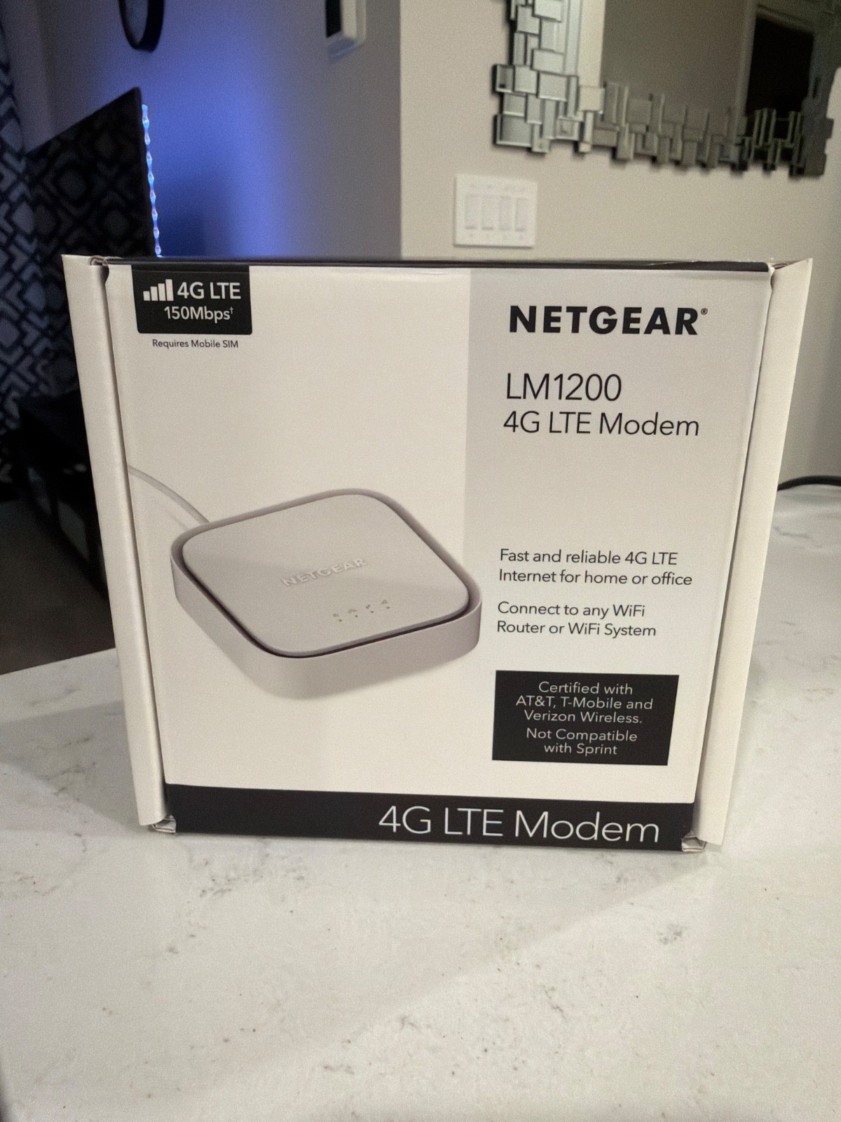 Netgear LM1200 4G LTE Broadband Modem – White