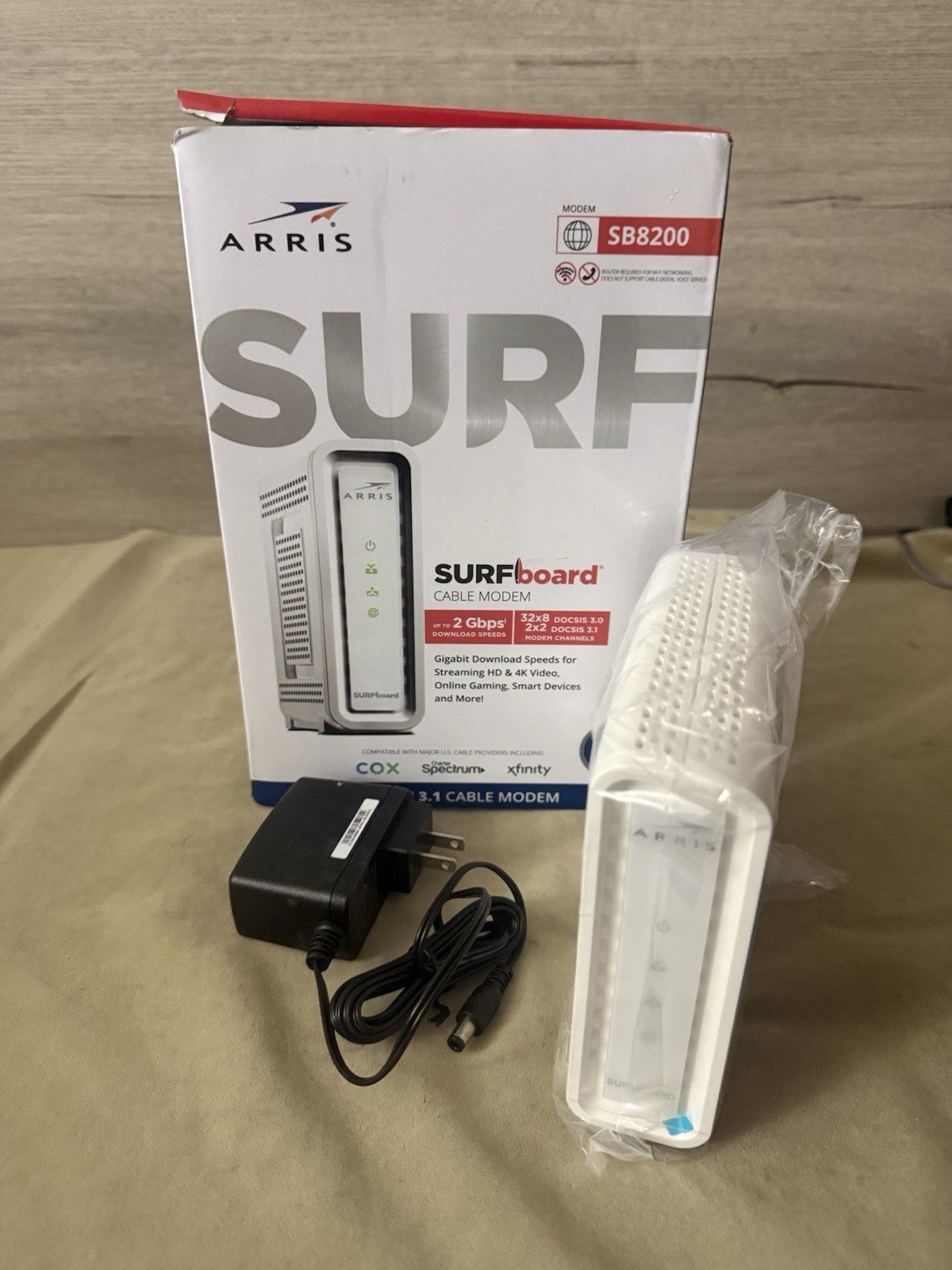 ARRIS Surfboard SB8200 v3 Fast DOCSIS 3.1 32X8 Gigabit Cable Modem – Great Deal!