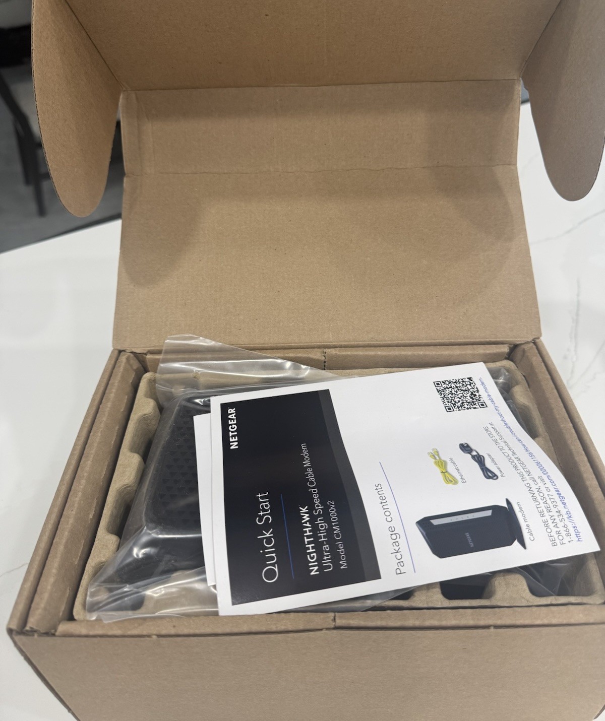*Read* Netgear Nighthawk CM1000V2 Ultra-High Speed Modem DOCSIS 3.1 refurbished