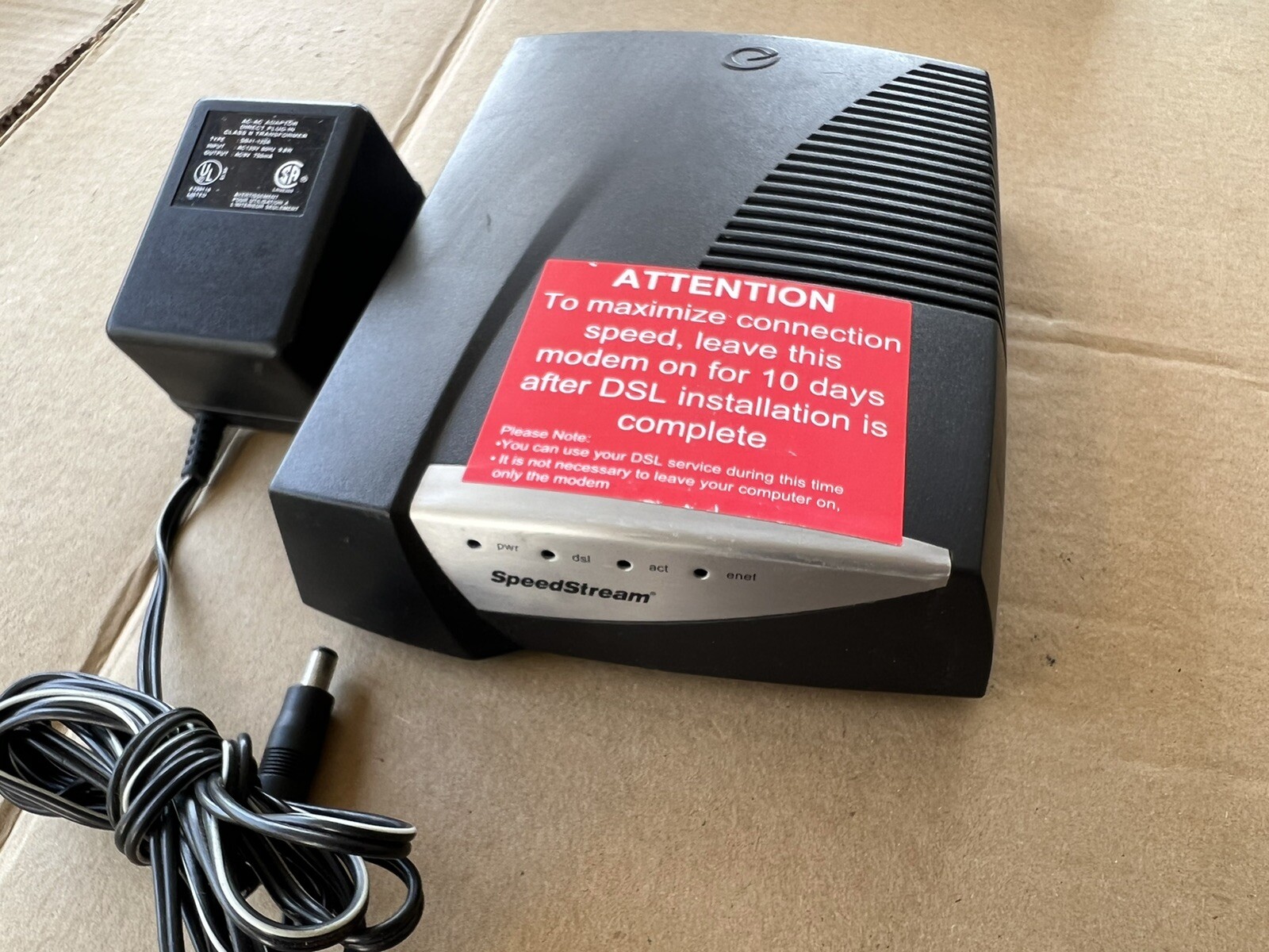 Efficient Networks Speedstream 5360 Ethernet ADSL Modem P/N 060-5360-124