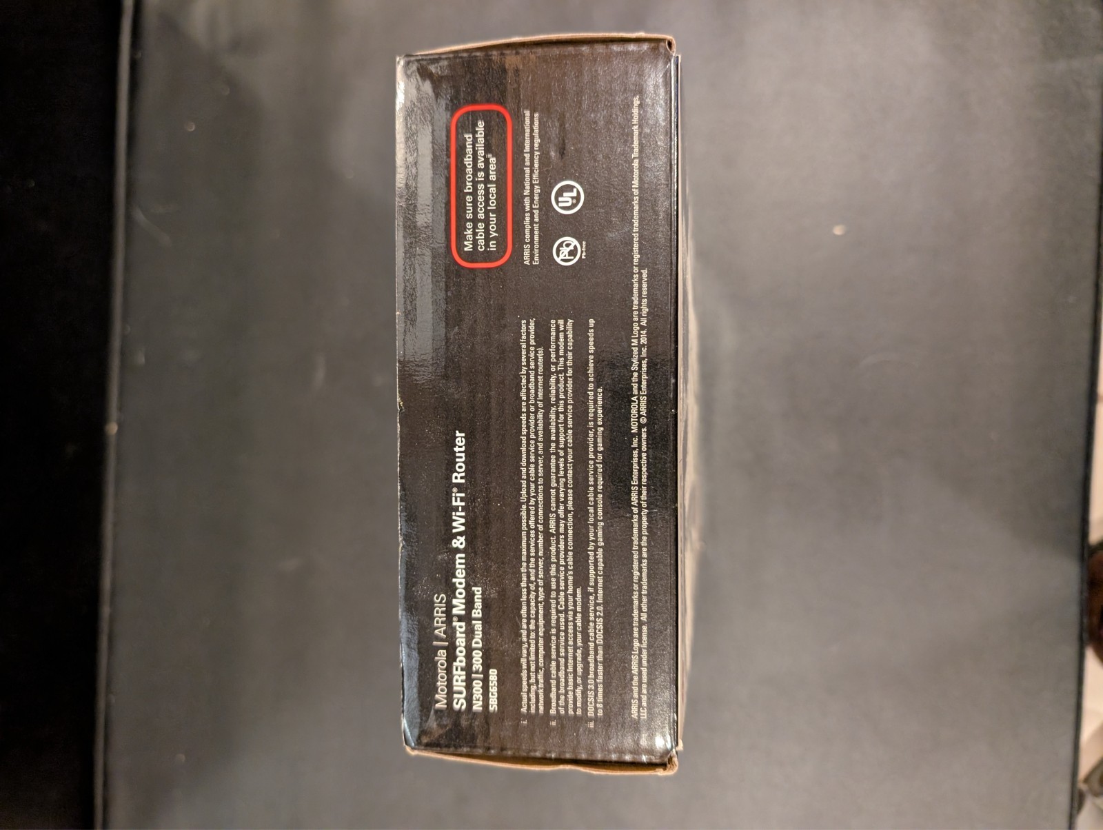 Motorola Arris Surfboard Modem/WiFi Router N300 Dual Band Model SBG6580 Complete