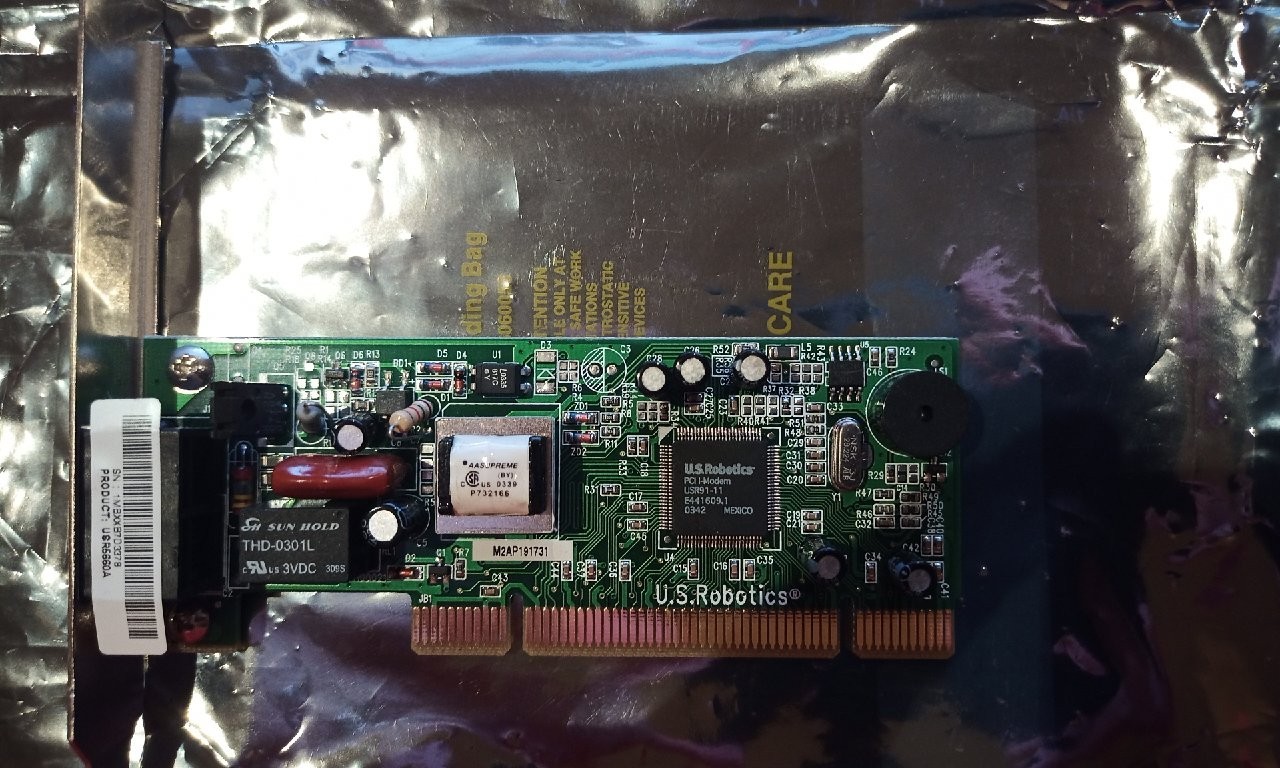 US Robotics V.92 56K PCI Internal Faxmodem – Works with Windows 11