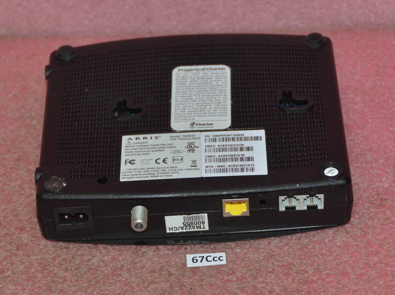 Arris Cable Modem Model TM822A