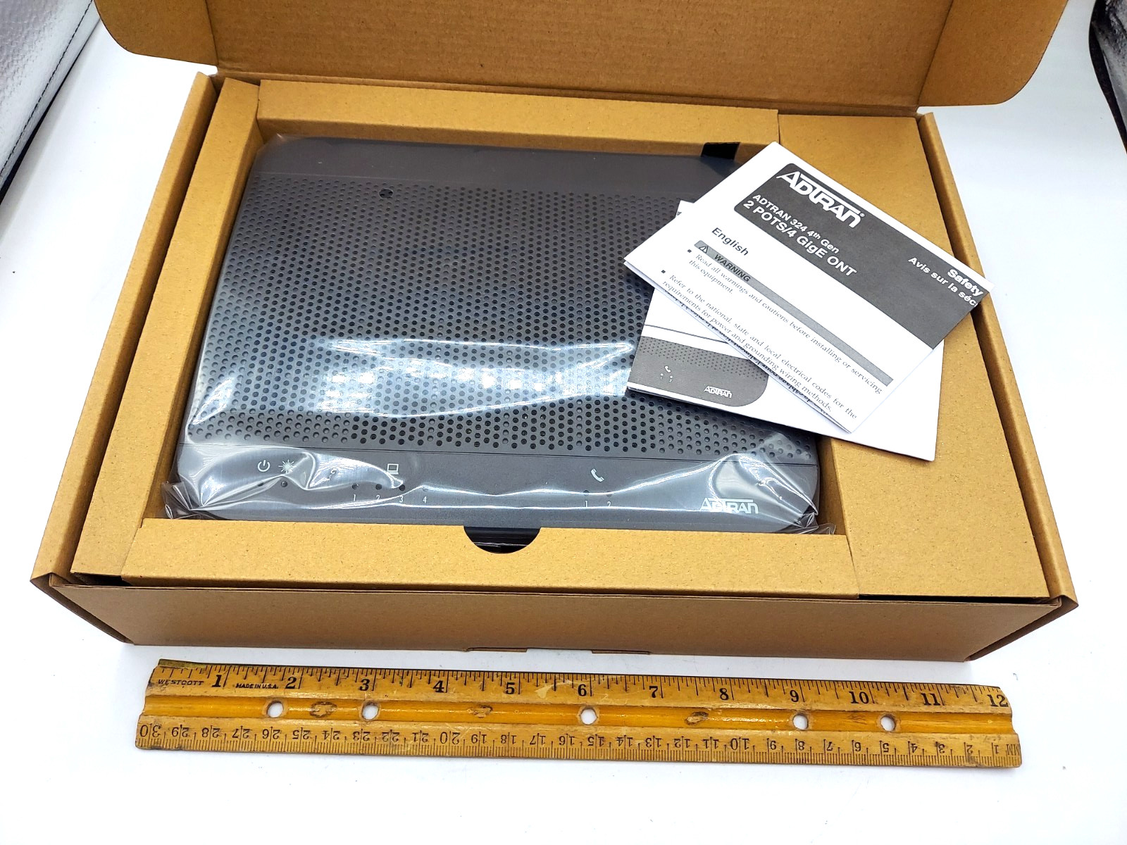 ADTRAN 324 4th Gen 2POTS 4GE ONT Fiber Network Terminal 1287835F1C *NEW*
