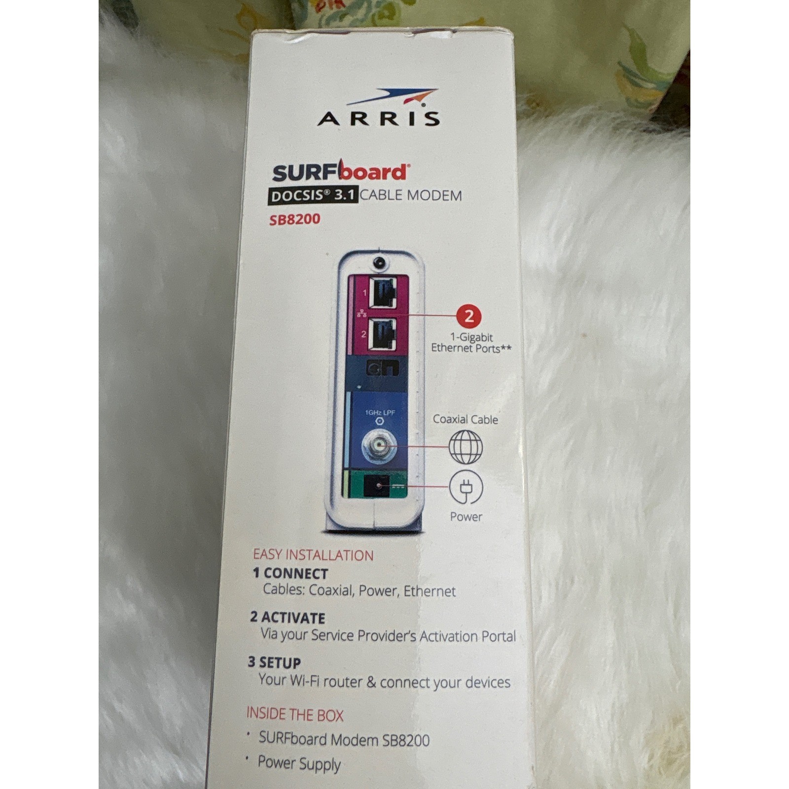 ARRIS SURFboard DOCSIS 3.1 Cable Modem SB8200 10 Gbps Ethernet Ports