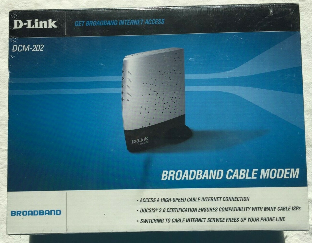 D-Link DCM-202 Broadband Modem / Brand New in Sealed Packaging / FREE SHIPPING