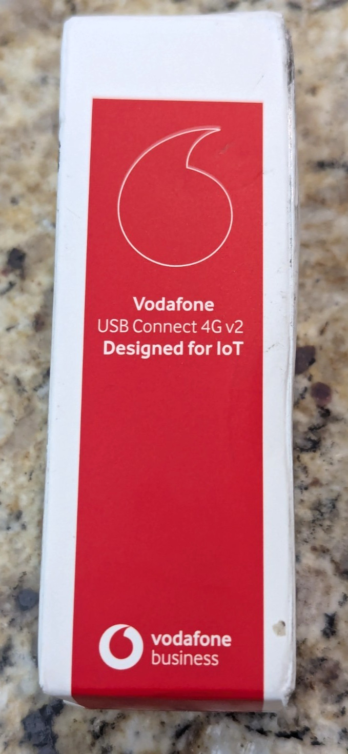 Vodafone USB Connect 4G v2 Designed for IoT Device Black