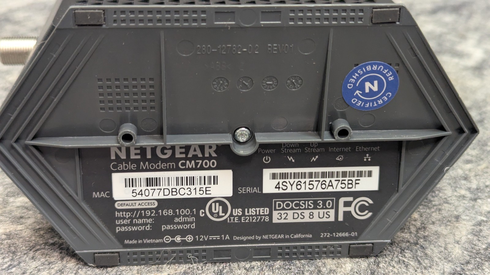 NETGEAR Cable Modem CM700 for Cable Plans up to 800Mbps | DOCSIS 3.0