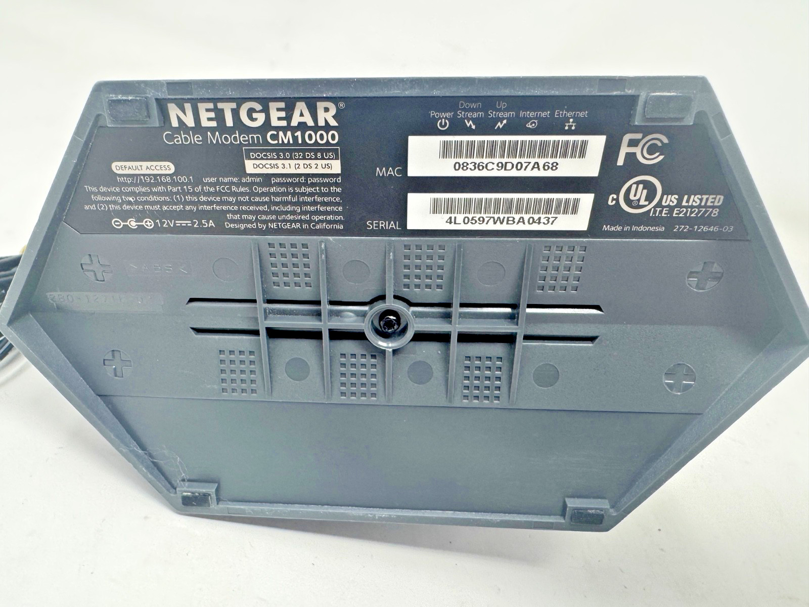 NETGEAR CM1000 DOCSIS 3.1 Gigabit Cable Modem – Max Speeds of 1.0 GBPS