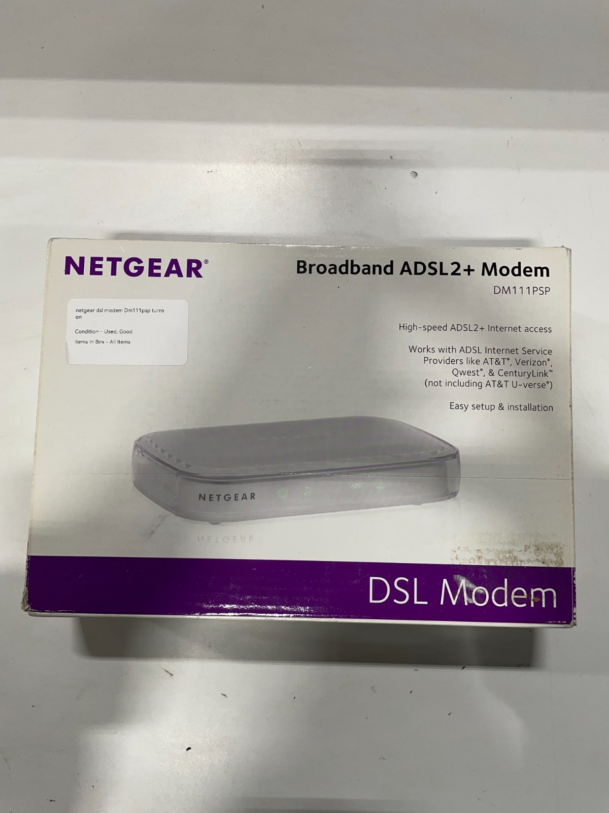 NETGEAR Broadband ADSL2+ Modem – DM111PSP (DSL)