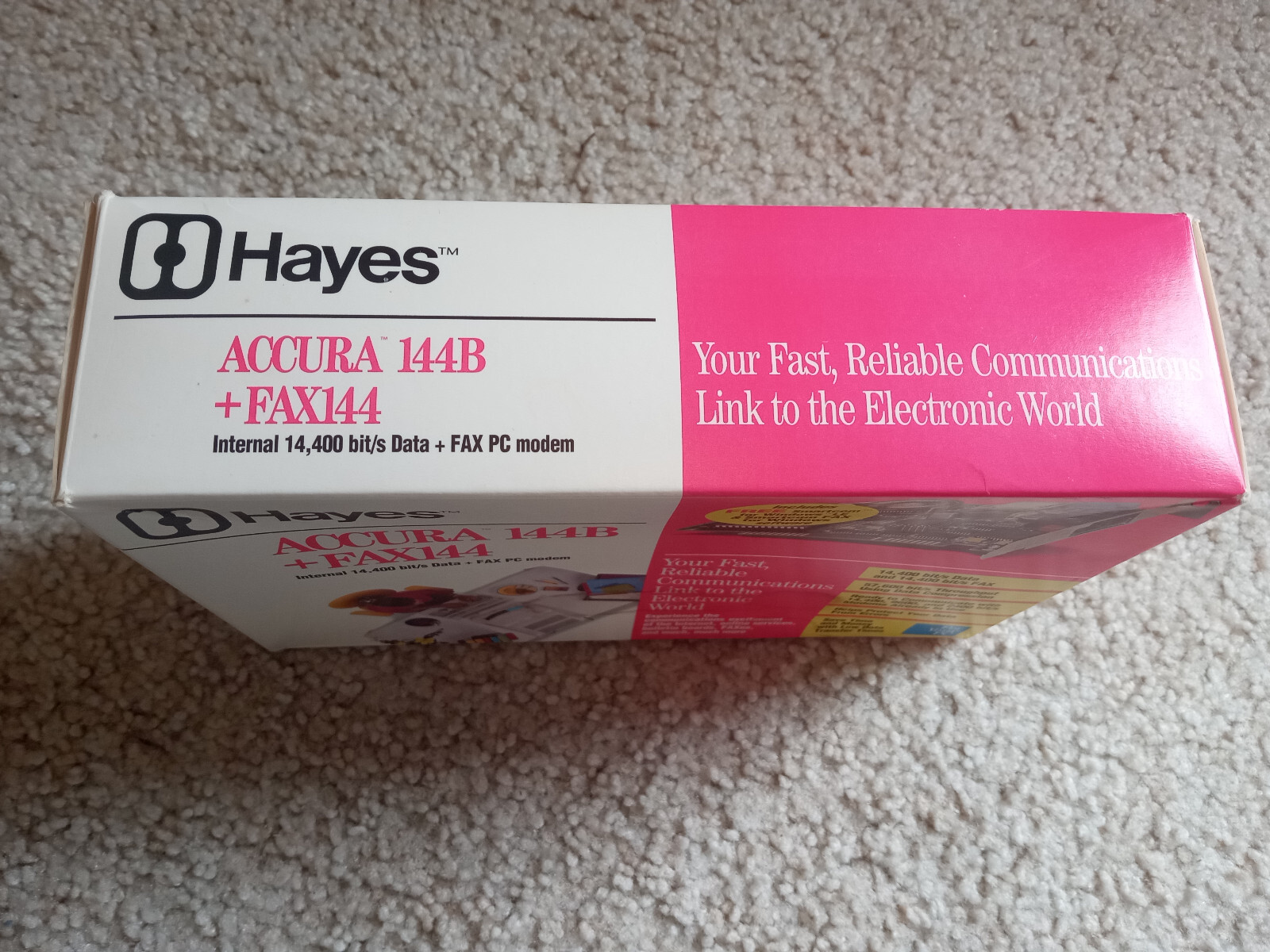 HAYES ACCURA 144B + FAX144 INTERNAL 14,400 bit/s Data + Fax PC Modem NEW IN BOX