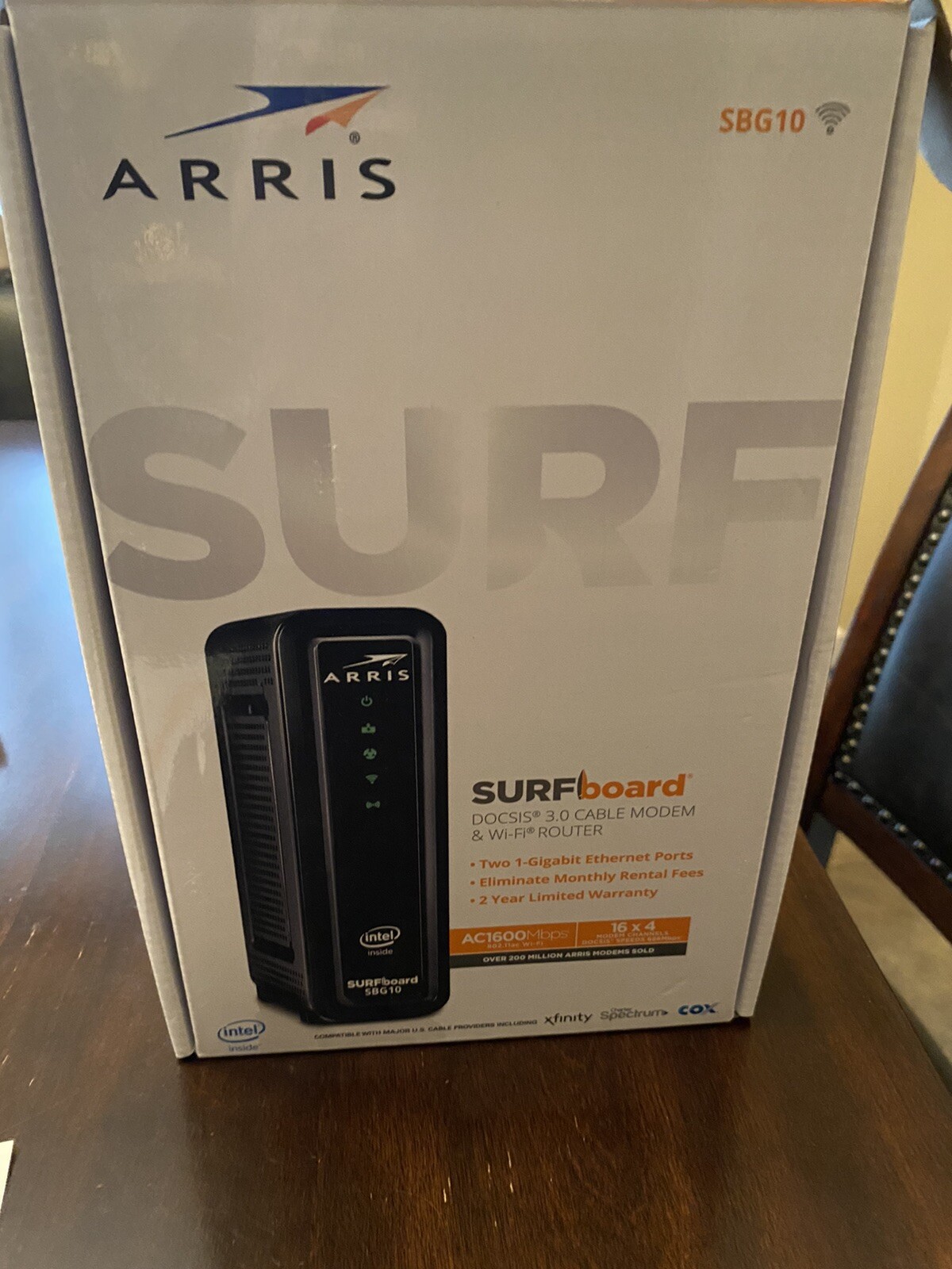ARRIS AC2350 SURFboard Dual-band DOCSIS 3.0 Cable Modem – Black