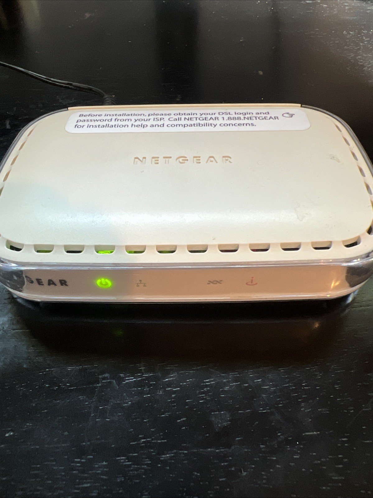 Netgear Broadband ADSL2+ Modem DM111PSP V2 Modem, no return