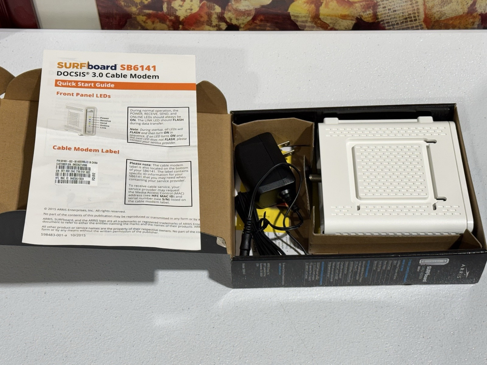 ARRIS Surfboard Cable Modem SB6141 DOCSIS 3.0 Cable Modem